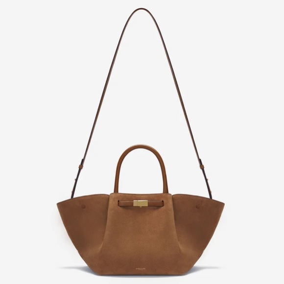 DeMellier London Suede Midi New York Bag with crossbody strap - Picture 6 of 17
